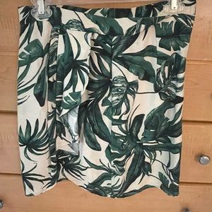 H&M Pleated Leaf Skirt